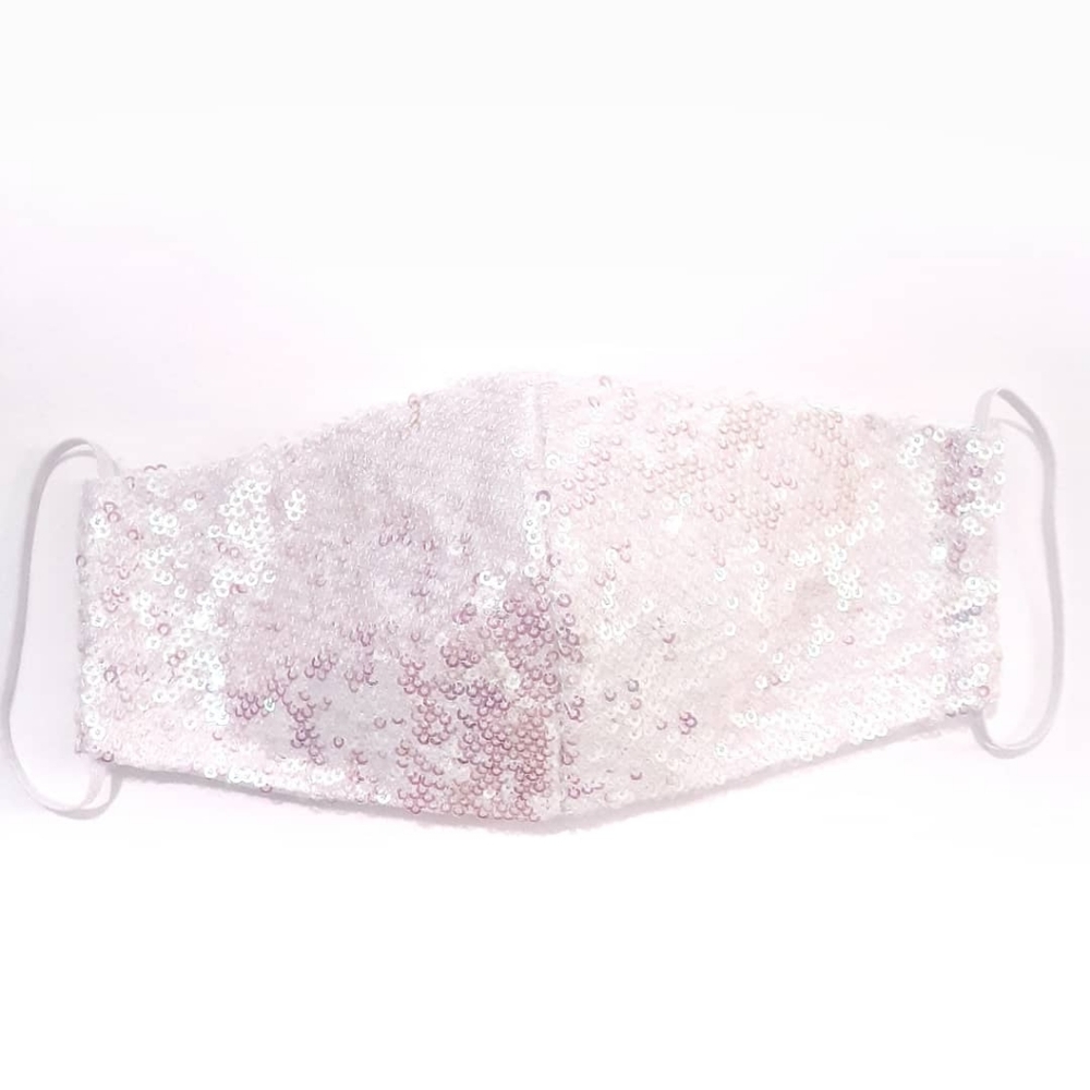 COPY Face mask cream iridescent sequins Nose wire